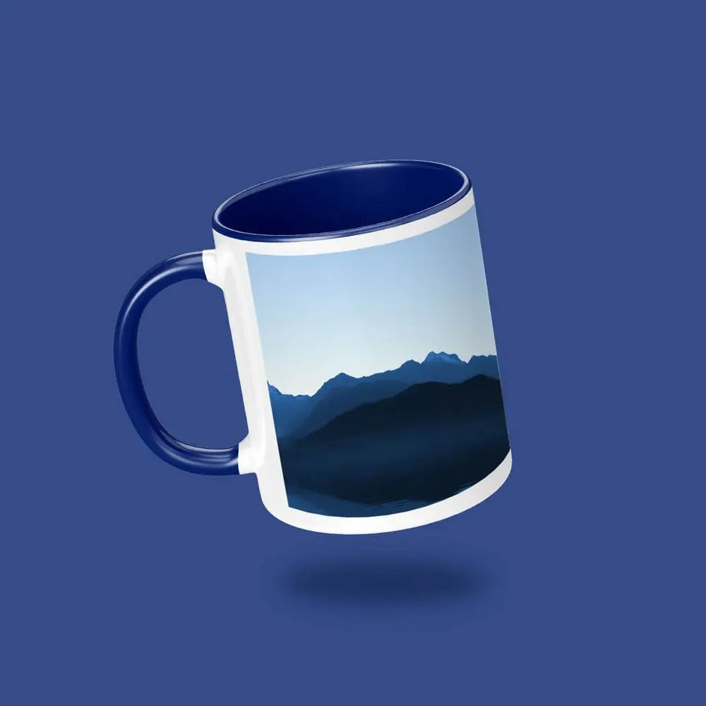 White Ceramic Mug with Colored Interior – 325 ml