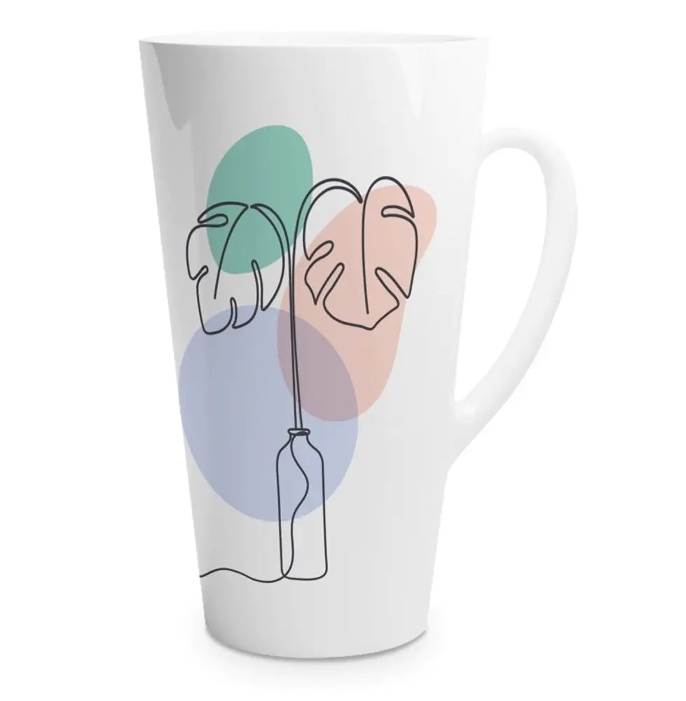 White Ceramic Latte Mug – 500 ml