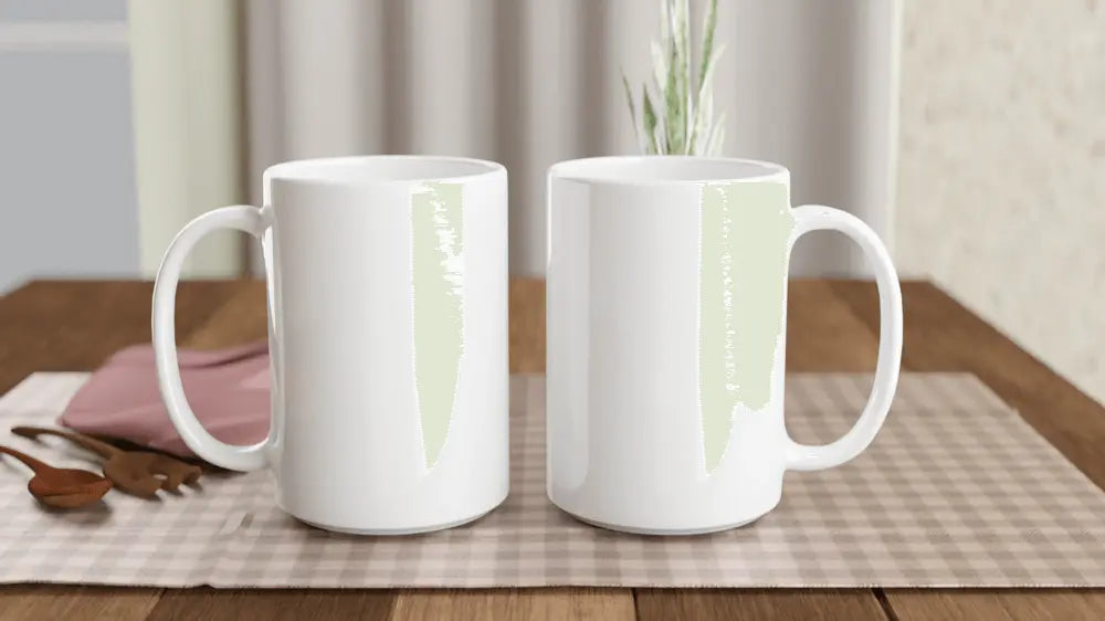 White Ceramic Mug – 450 ml