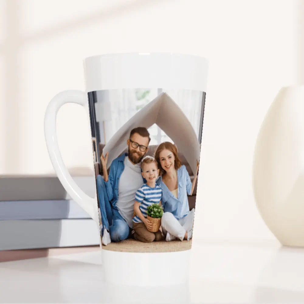 White Ceramic Latte Mug – 500 ml